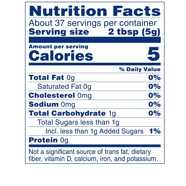 Tabla Nutricional